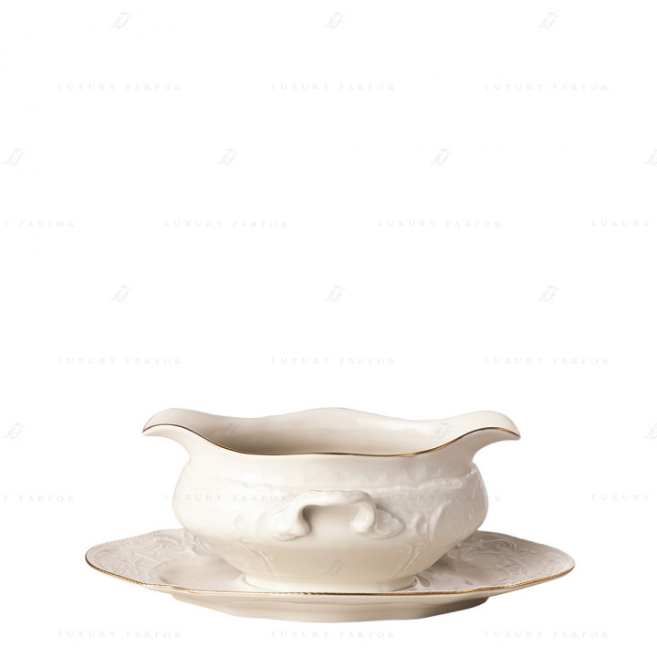 Соусник 0,65л коллекции Sanssouci Elfenbein Gold бренда Rosenthal