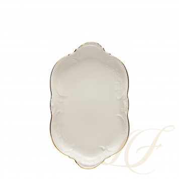 Блюдо овальное 28см коллекции Sanssouci Elfenbein Gold бренда Rosenthal