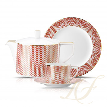 Столовый сервиз на 6 персон, 22 предмета коллекции Francis Carreau Rouge бренда Rosenthal