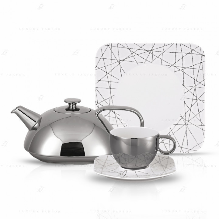 Чайный сервиз на 6 персон, 21 предмет коллекции Free Spirit Stars бренда Rosenthal