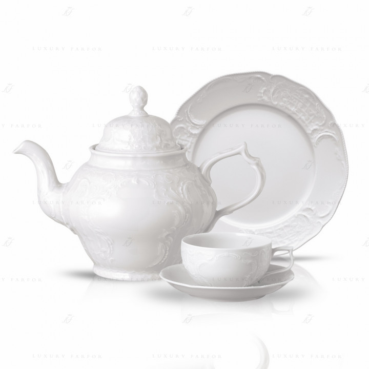 Столовый сервиз на 6 персон, 21 предмет коллекции Sanssouci бренда Rosenthal