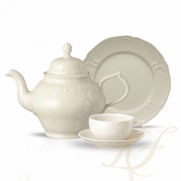Столовый сервиз на 6 персон, 21 предмет коллекции Sanssouci Elfenbein бренда Rosenthal