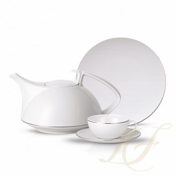 Столовый сервиз на 6 персон, 21 предмет коллекции TAC Platin бренда Rosenthal