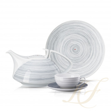 Столовый сервиз на 6 персон, 20 предметов коллекции TAC Stripes 2.0 бренда Rosenthal