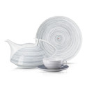 Столовый сервиз на 6 персон, 20 предметов коллекции TAC Stripes 2.0 бренда Rosenthal