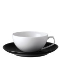 Чашка чайная с блюдцем 0,24л коллекции TAC Black бренда Rosenthal