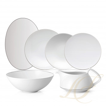 Столовый сервиз на 6 персон коллекции TAC Platin бренда Rosenthal