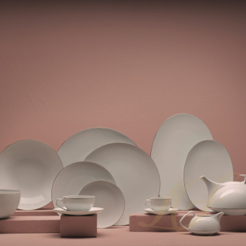 Столовый сервиз на 6 персон коллекции TAC Platin бренда Rosenthal