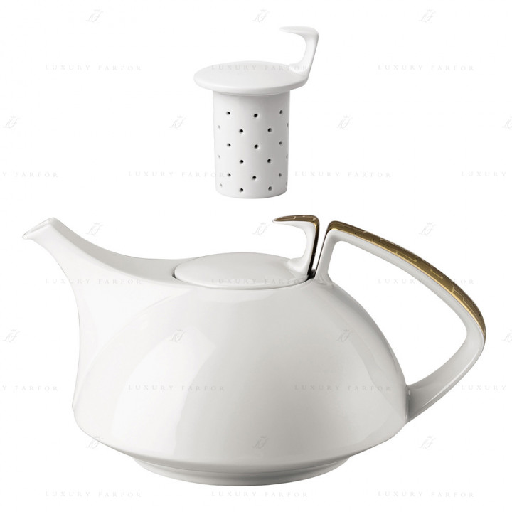 Чайник с ситечком 1,35л коллекции TAC Skin Gold бренда Rosenthal