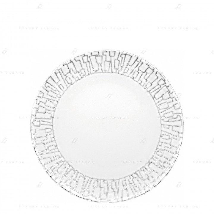 Тарелка главная 28см коллекции TAC Skin Platin бренда Rosenthal