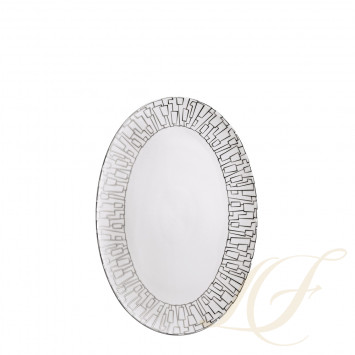 Блюдо овальное 25см коллекции TAC Skin Platin бренда Rosenthal