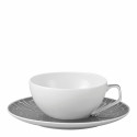 Чашка чайная с блюдцем 0,24л коллекции TAC Skin Platin бренда Rosenthal