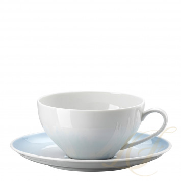 Чашка чайная с блюдцем 0,2л коллекции Velvet Blue бренда Rosenthal