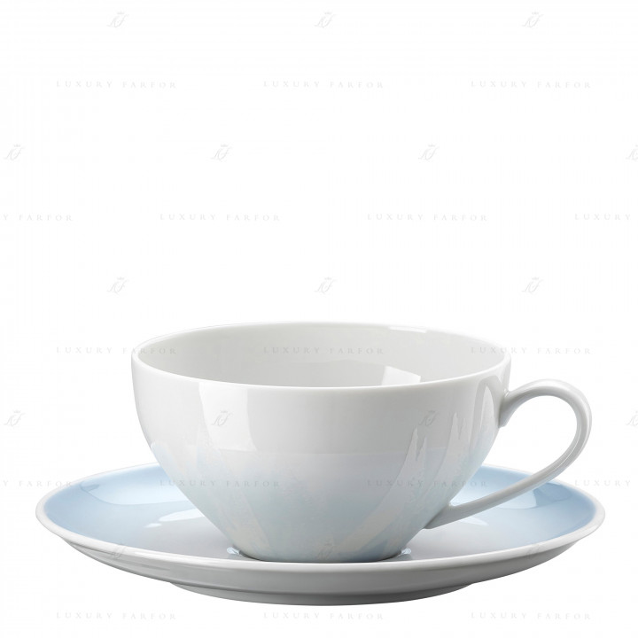 Чашка чайная с блюдцем 0,2л коллекции Velvet Blue бренда Rosenthal