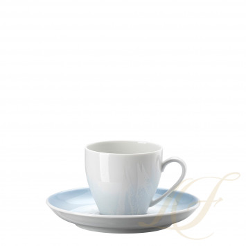 Чашка эспрессо с блюдцем 0,08л коллекции Velvet Blue бренда Rosenthal