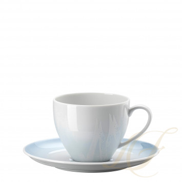 Чашка кофейная с блюдцем 0,2л коллекции Velvet Blue бренда Rosenthal