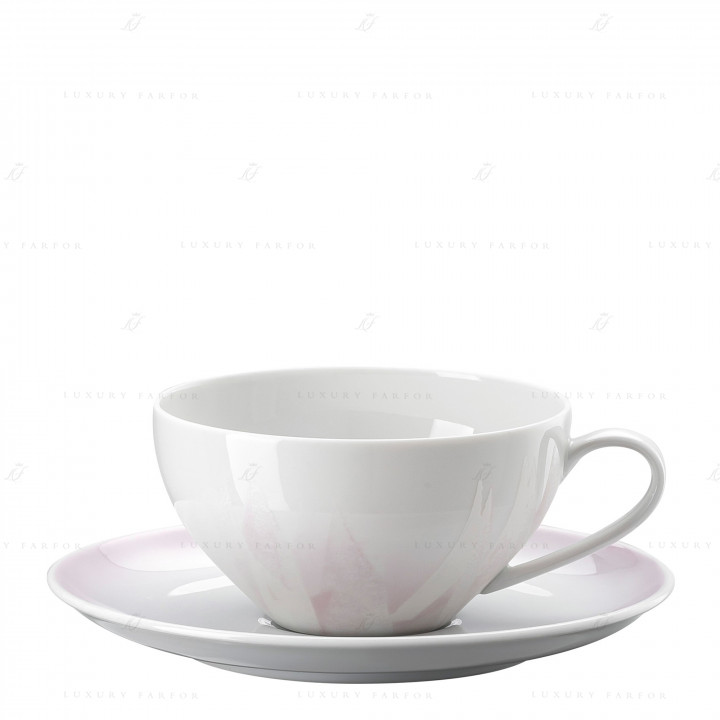 Чашка чайная с блюдцем 0,2л коллекции Velvet Rose бренда Rosenthal