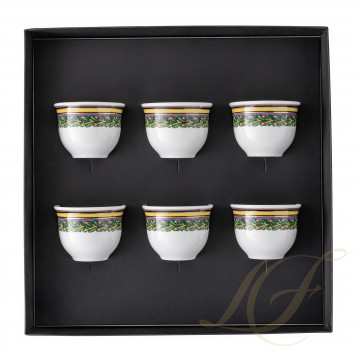 Набор из 6 кружек 0,08л коллекции Barocco Mosaic бренда Rosenthal Versace