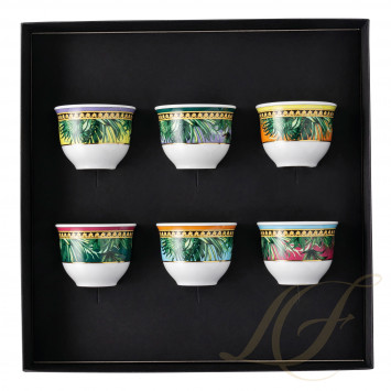 Набор из 6 кружек 0,08л коллекции Jungle Animalier бренда Rosenthal Versace