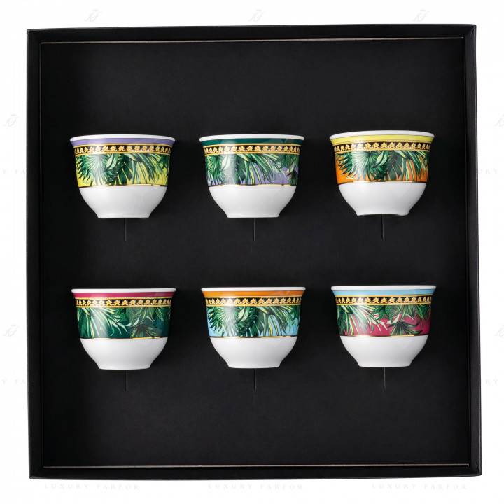 Набор из 6 кружек 0,08л коллекции Jungle Animalier бренда Rosenthal Versace