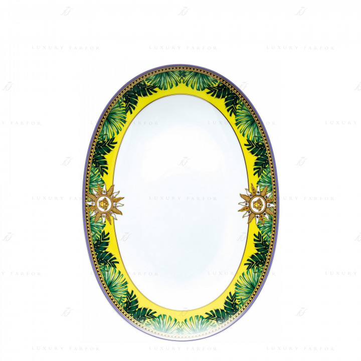 Блюдо овальное 33см коллекции Jungle Animalier бренда Rosenthal Versace
