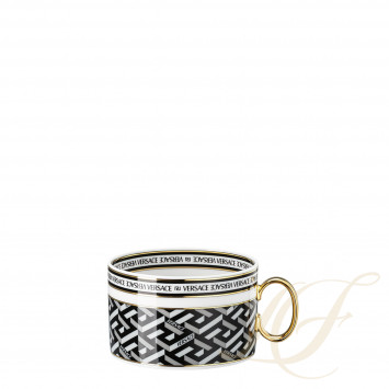 Чашка чайная с блюдцем 0,2л коллекции La Greca Signature 