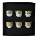 Набор из 6 кружек 0,08л коллекции La Scala del Palazzo - Verde бренда Rosenthal Versace