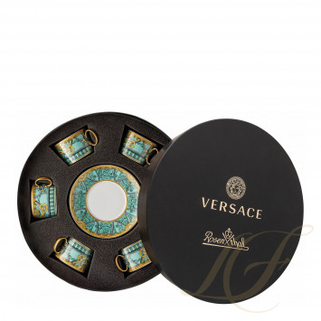 Набор из 6 чашек чайных с блюдцем 0,20л коллекции La Scala del Palazzo - Verde бренда Rosenthal Versace
