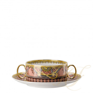 Чаша суповая с блюдцем 0,28л коллекции La Scala del Palazzo - Rosa бренда Rosenthal Versace