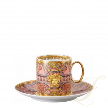 Чашка кофейная с блюдцем 0,23л коллекции La Scala del Palazzo - Rosa бренда Rosenthal Versace