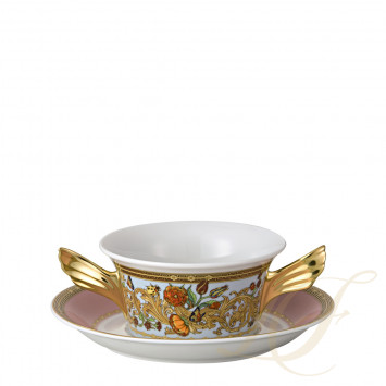 Чаша суповая с блюдцем 0,30л коллекции Le Jardin de Versace бренда Rosenthal Versace