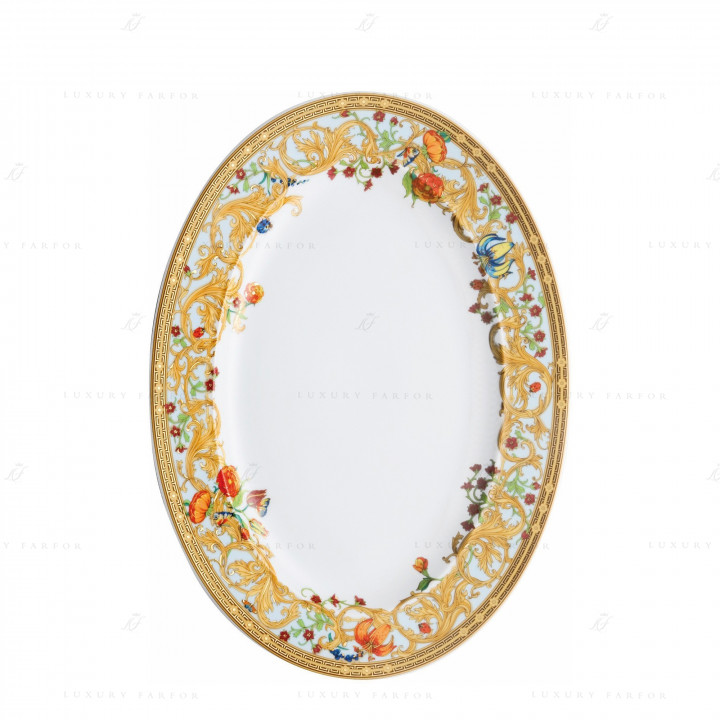 Блюдо овальное 40см коллекции Le Jardin de Versace бренда Rosenthal Versace