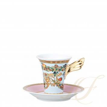 Чашка кофейная с блюдцем 0,18л коллекции Le Jardin de Versace бренда Rosenthal Versace