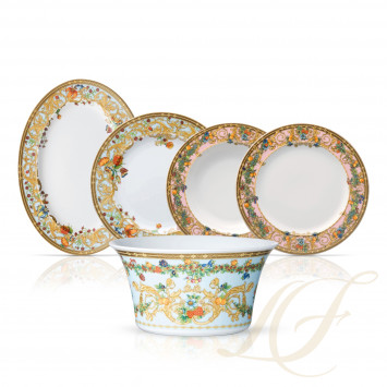 Столовый сервиз на 6 персон коллекции Le Jardin de Versace бренда Rosenthal Versace