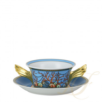Чаша суповая с блюдцем 0,30л коллекции Les Trésors de la Mer бренда Rosenthal Versace