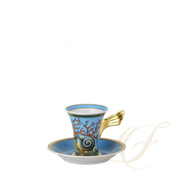 Чашка эспрессо с блюдцем 0,09л коллекции Les Trésors de la Mer бренда Rosenthal Versace