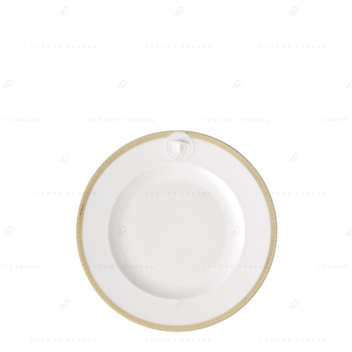 Тарелка десертная 18см коллекции Medaillon Meandre D'or бренда Rosenthal Versace
