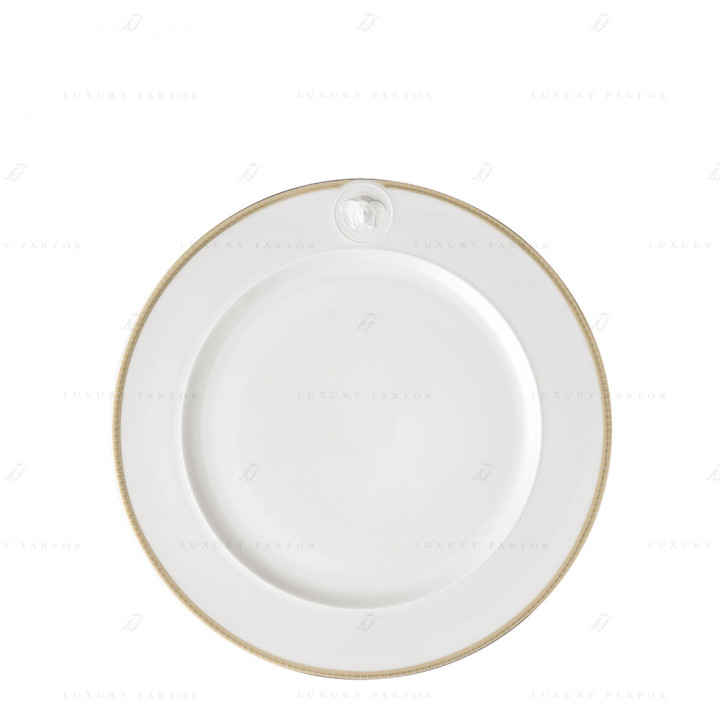 Тарелка главная 27см коллекции Medaillon Meandre D'or бренда Rosenthal Versace