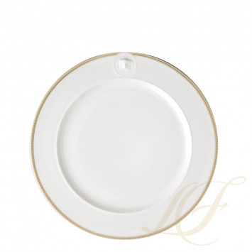 Тарелка подстановочная 30см коллекции Medaillon Meandre D'or бренда Rosenthal Versace