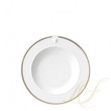 Тарелка суповая 22см коллекции Medaillon Meandre D'or бренда Rosenthal Versace