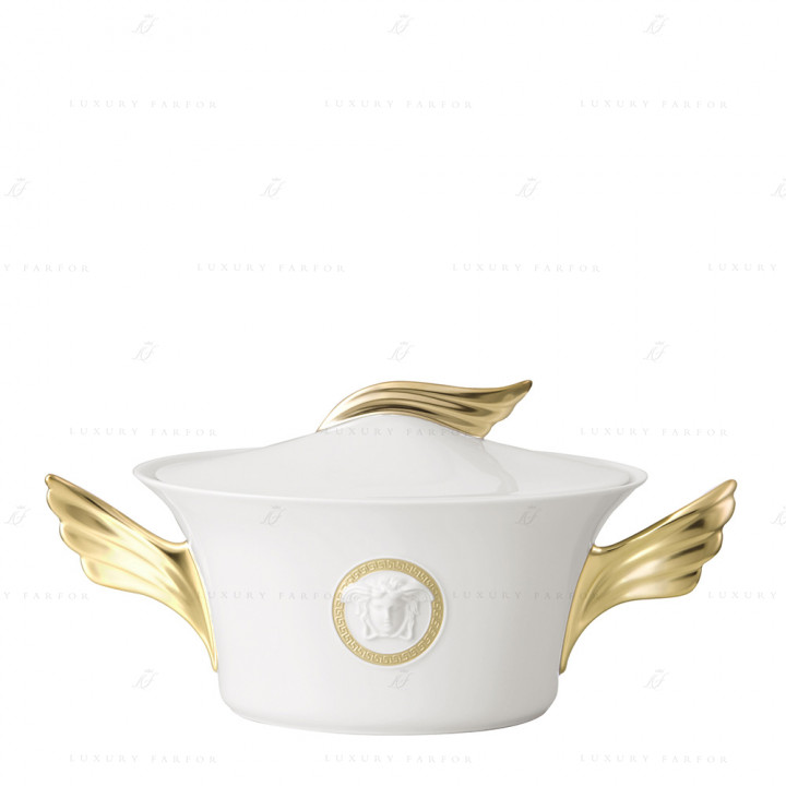 Рагушница 1,60л коллекции Medaillon Meandre D'or бренда Rosenthal Versace