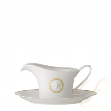 Соусник с подставкой 0,55л коллекции Medaillon Meandre D'or бренда Rosenthal Versace