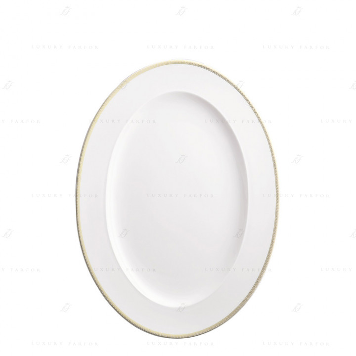 Блюдо овальное 34см коллекции Medaillon Meandre D'or бренда Rosenthal Versace