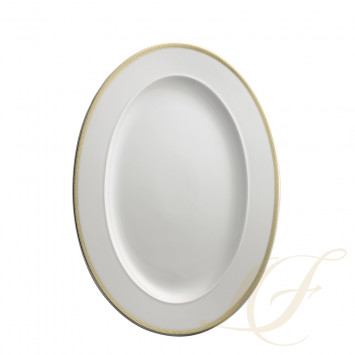 Блюдо овальное 40см коллекции Medaillon Meandre D'or бренда Rosenthal Versace