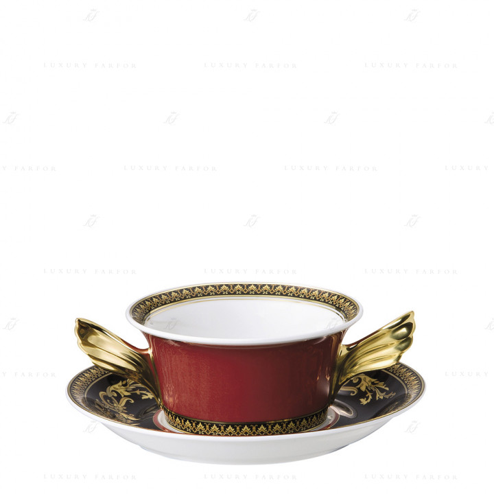 Чаша суповая с блюдцем 0,30л коллекции Medusa бренда Rosenthal Versace