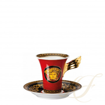 Чашка кофейная с блюдцем 0,18л коллекции Medusa бренда Rosenthal Versace