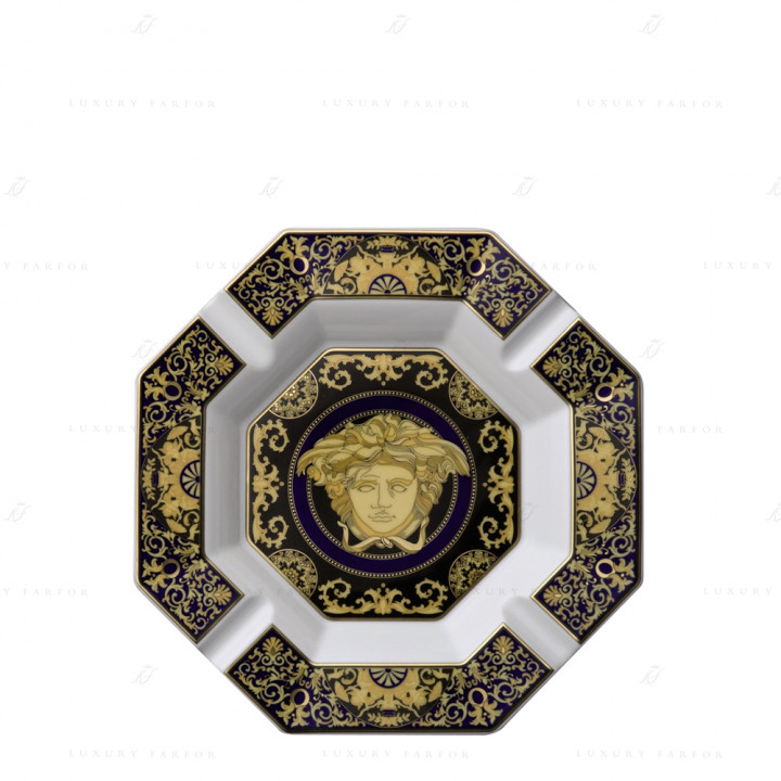 Пепельница 24см коллекции Medusa blue бренда Rosenthal Versace