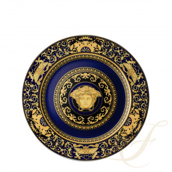 Тарелка настенная 30см коллекции Medusa blue бренда Rosenthal Versace