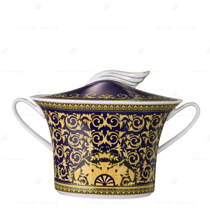 Супница 2,30л коллекции Medusa blue бренда Rosenthal Versace