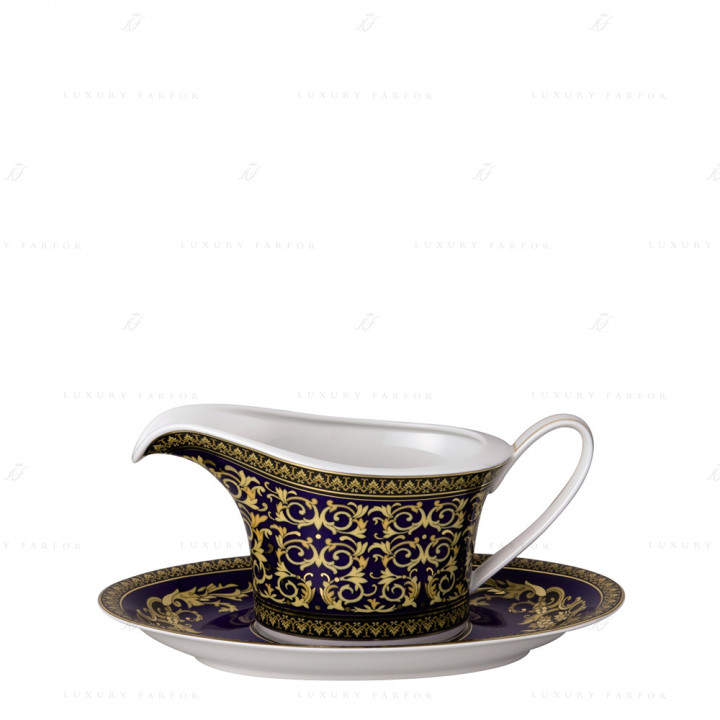 Соусник с подставкой 0,55л коллекции Medusa blue бренда Rosenthal Versace